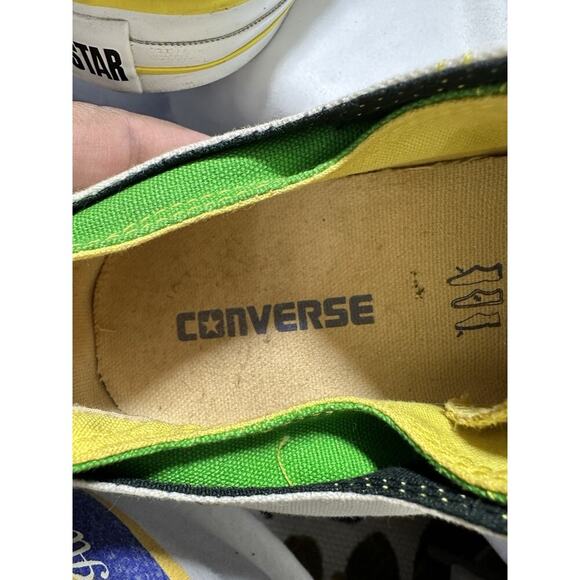 Converse Chuck Taylor All Star Jamaican Flag Low Top Canvas Sneakers Men's 13 - Picture 9 of 10